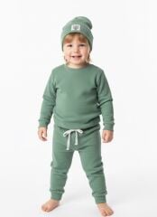 LOODUS UNİSEX ÇOCUK BERELİ 3'LÜ GÜNLÜK ŞIK TAKIM