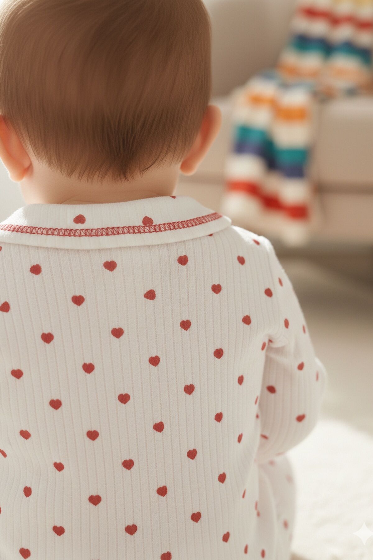 Kız Çocuk Önden Çıtçıtlı Pamuklu Pijama Takımı