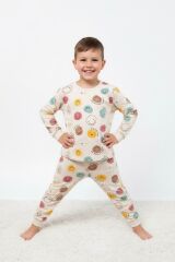 PAMUKLU UNİSEX ESNEK RAHAT KALIP ÇOCUK ALT ÜST TAKIM PİJAMA